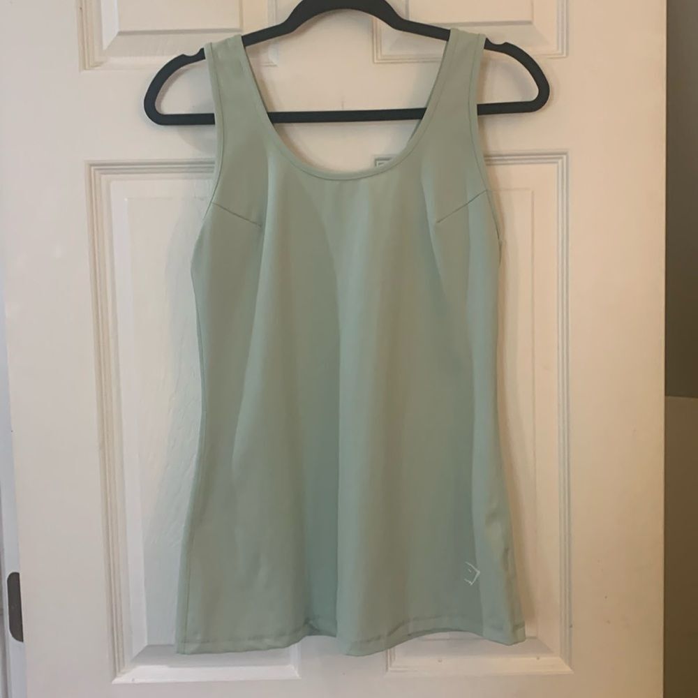 Gymshark Sage Green Tank Athletic Sz M